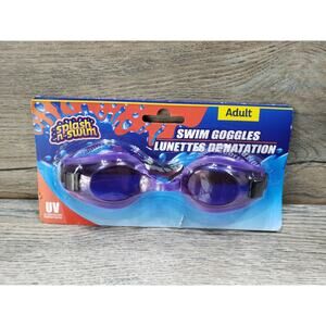 Splash-N-Swim Purple UV Protection Adult Swim Goggles